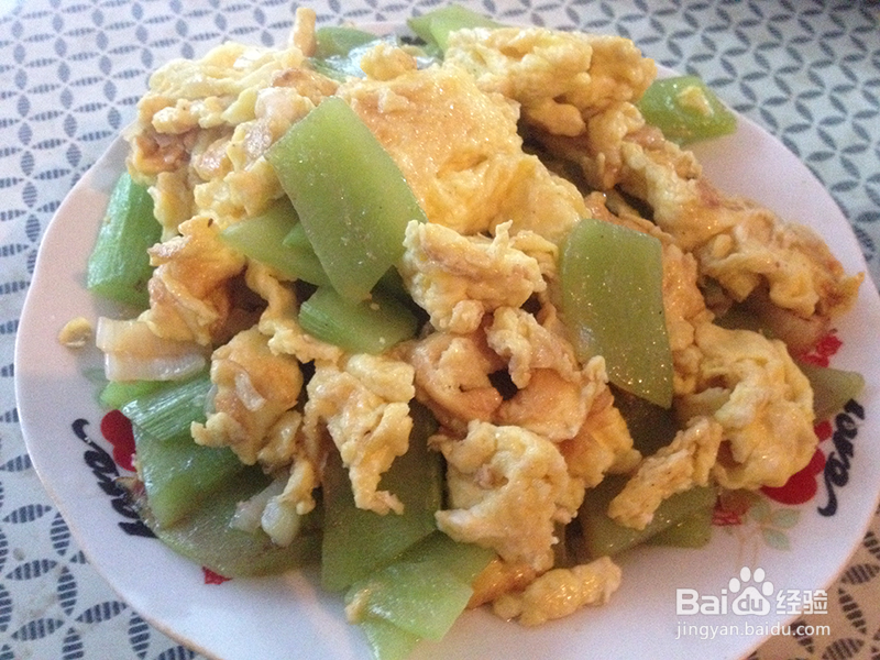 青笋炒鸡蛋的做法