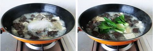 一碗既滋补又暖身的汤——羊血粉丝汤