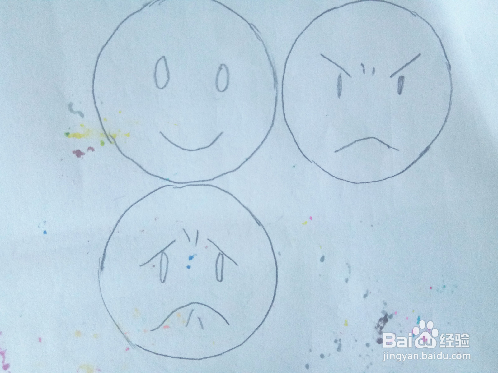 喜怒哀乐简笔画