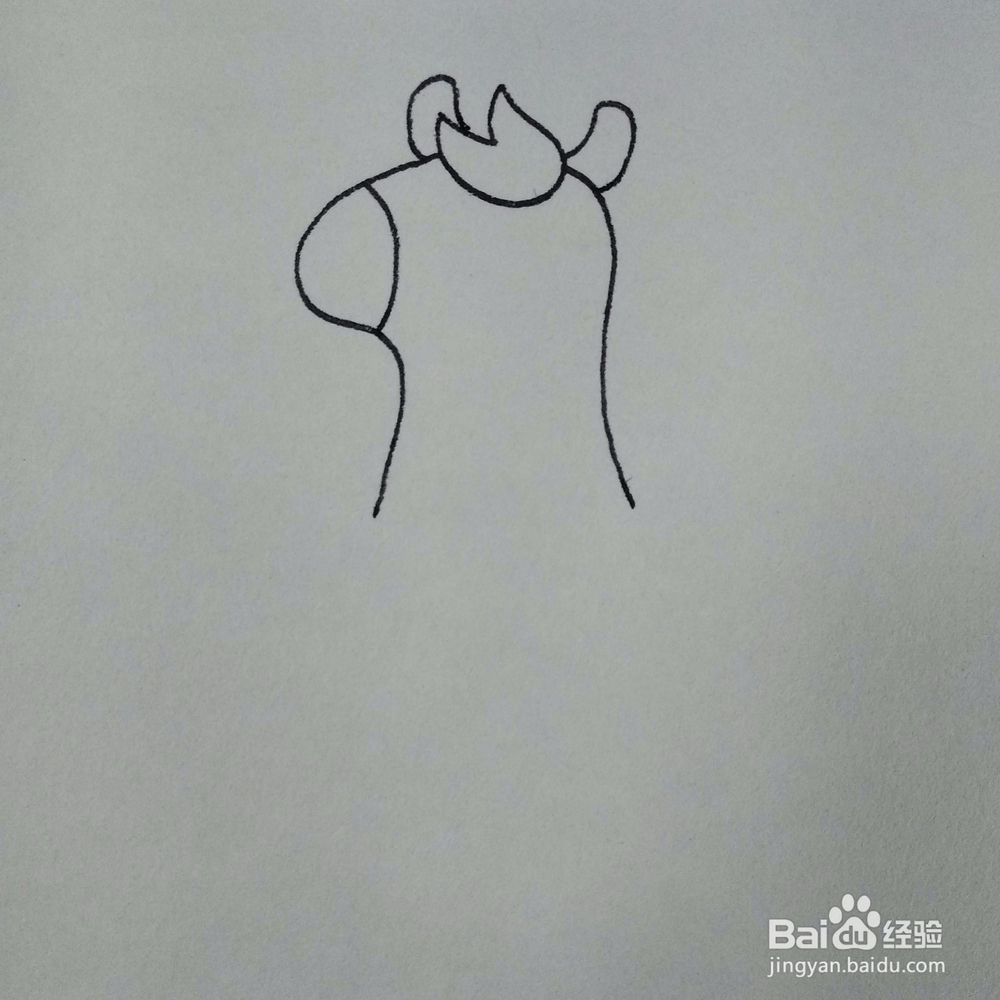 如何画开车的斑马卡通儿童简笔画
