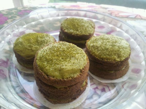 抹茶戚风慕司蛋糕