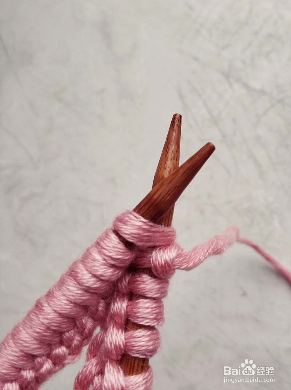 方块针的围巾织发