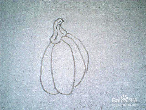 面瓜的简笔画画法