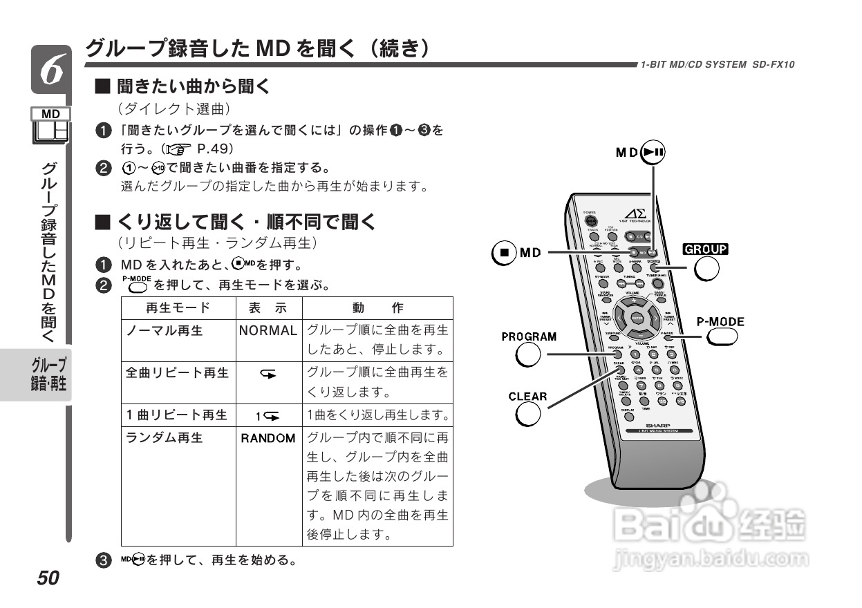 SHARP SD-FX10组合音响说明书:[3]