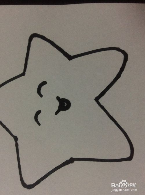 小星星的简笔画怎么画 怎么画小星星简笔画 百度经验