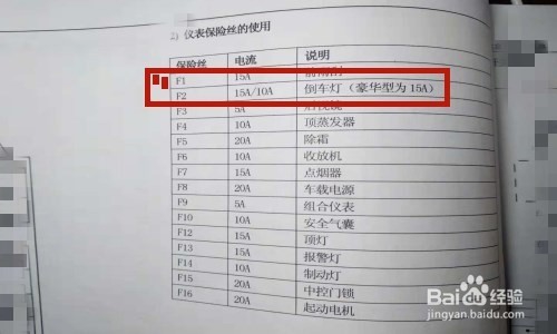 怎么根据电路图检修倒车灯保险故障？