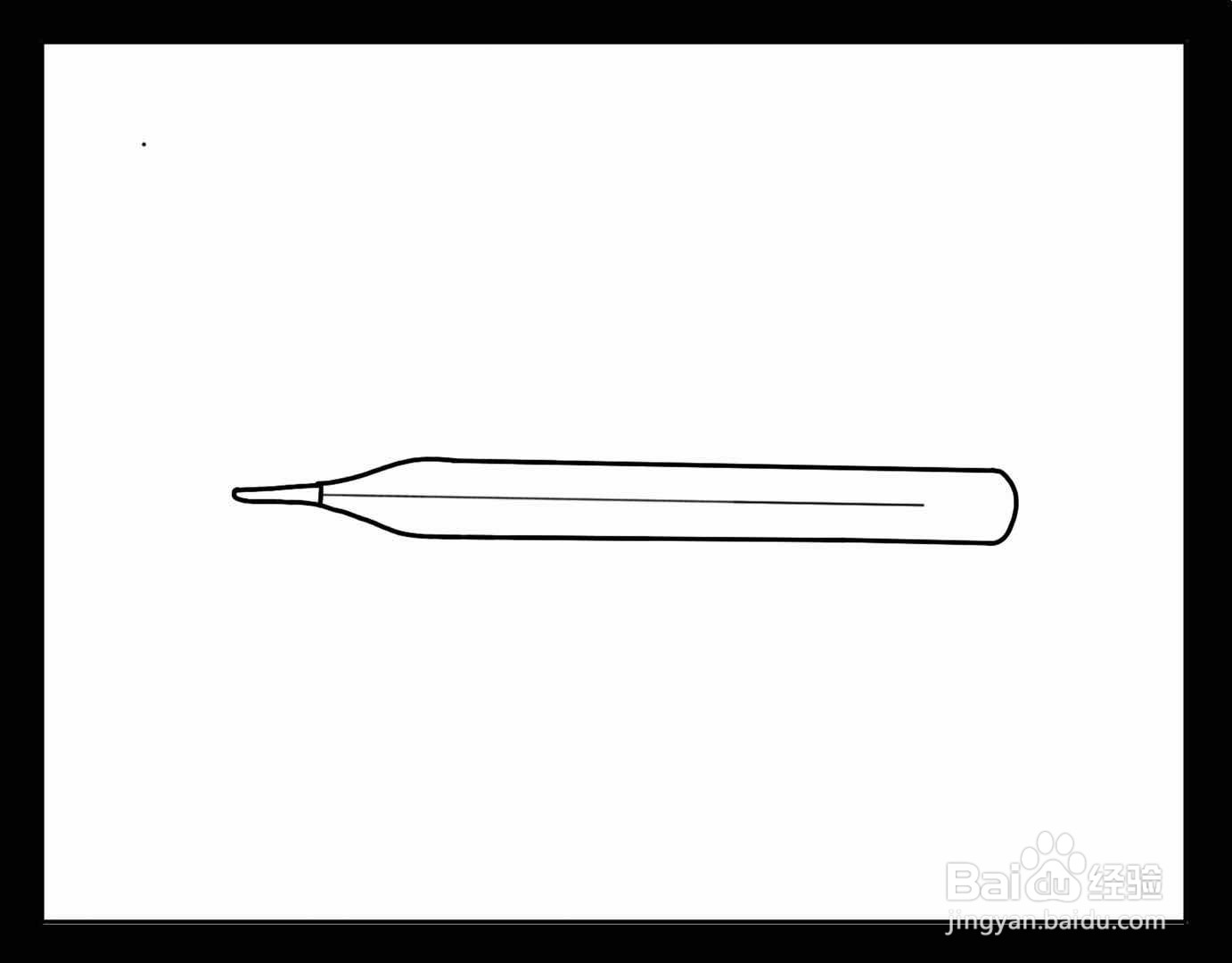 怎么画体温计简笔画