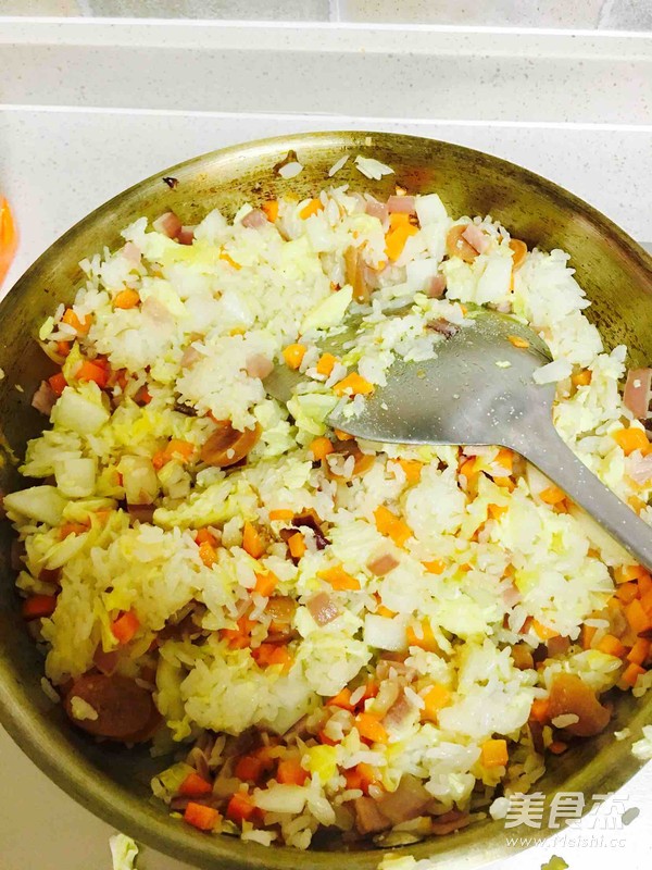 黄油培根蔬菜蛋炒饭
