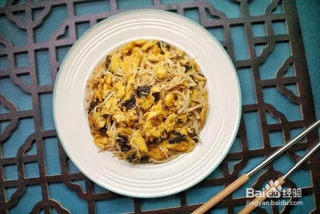 怎样做金针菇炒紫菜蛋（详解）