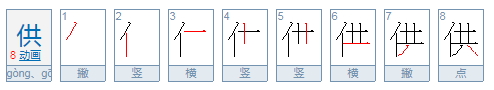 供吃供穿的读音是什么