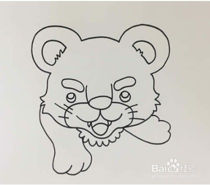 怎么画出黄色的老虎