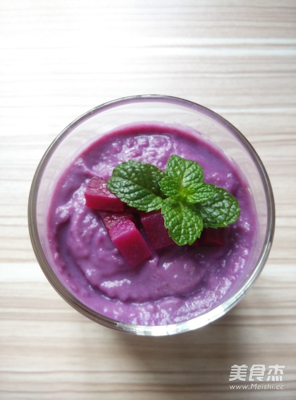 紫薯奶昔的做法