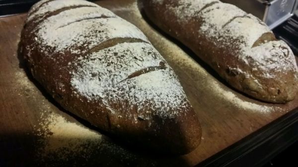 全麦黑提黑芝麻包