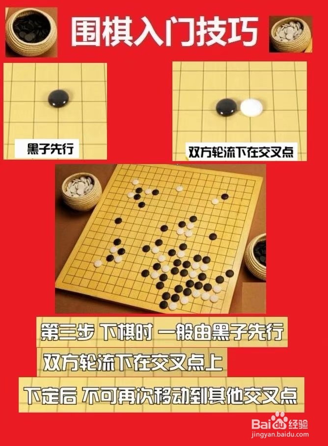 如何下围棋之围棋入门技巧知识