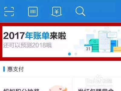 支付宝怎么查看一年的总账单?