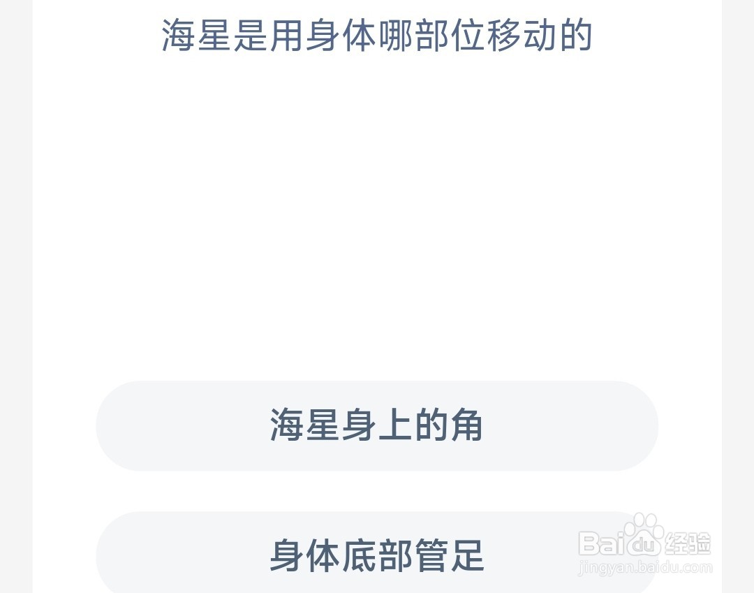 海星是用身体哪部位移动的,神奇海洋