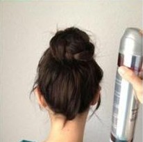 直发如何扎花苞头