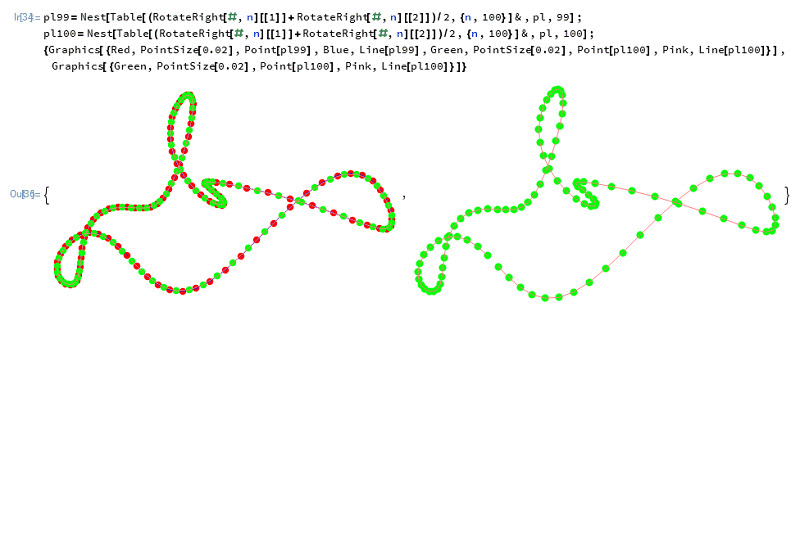 用Mathematica演示“中点迭代”现象