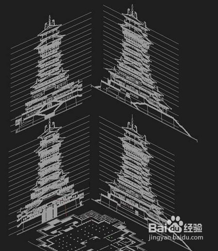 建筑表现:典雅别致古建筑制作教程