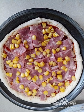 培根玉米粒披萨