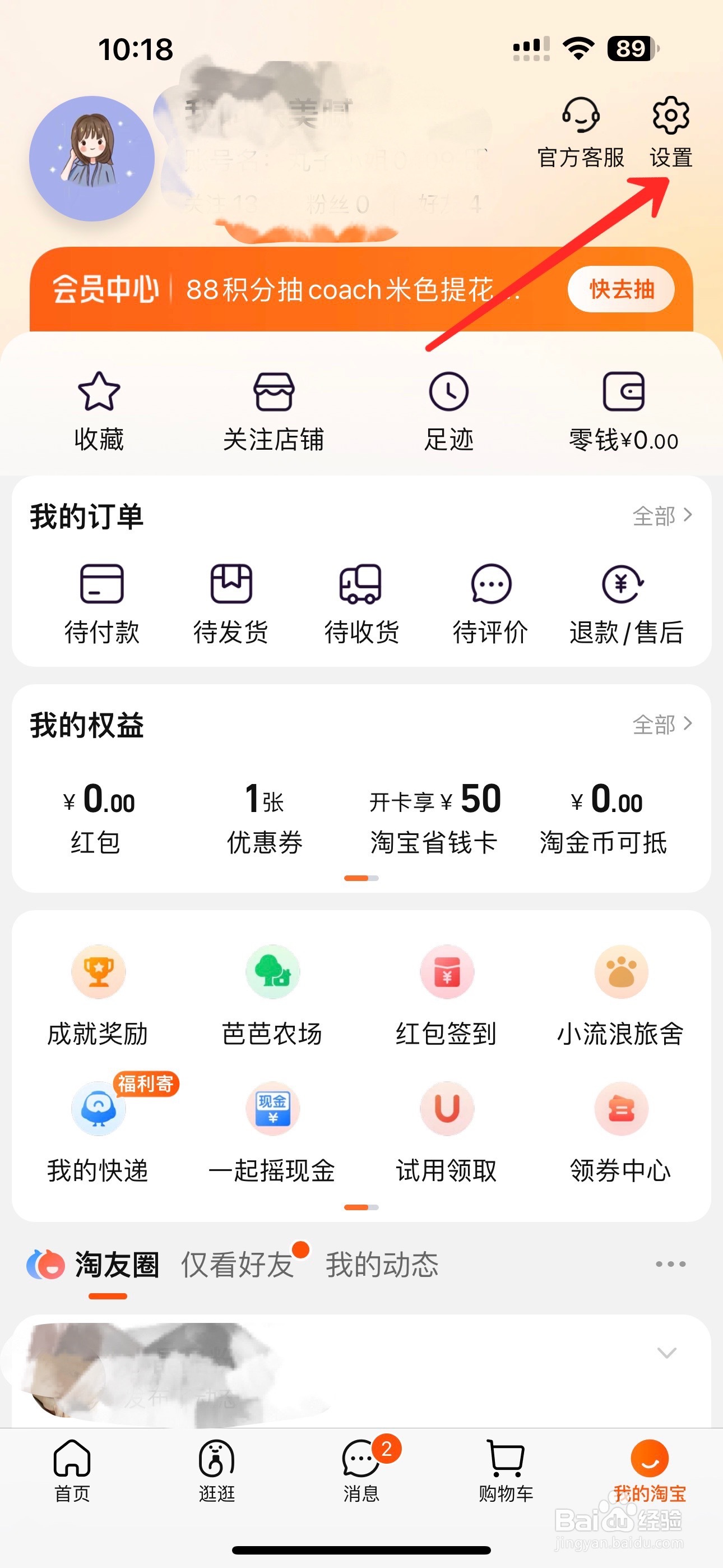 淘宝怎么打开无障碍智能小助手