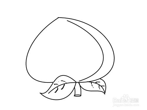 怎样简单画桃子