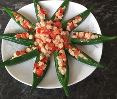 花椒黄秋葵炒猪肉的做法