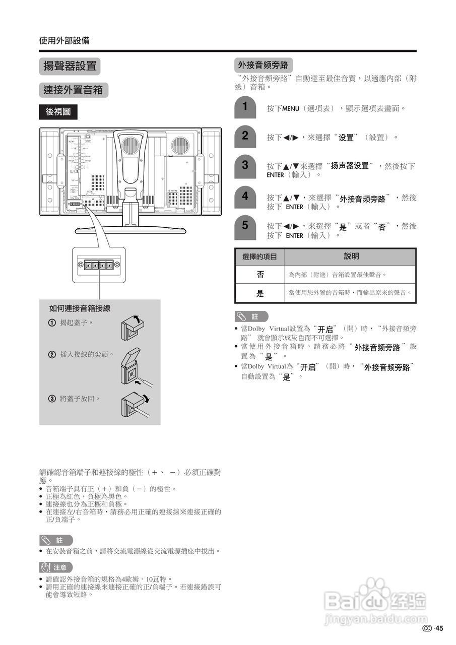 声宝LC-26GA4H型液晶电视机说明书:[5]