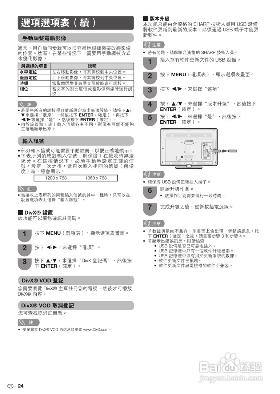 声宝LC-32LX430H型液晶电视机说明书:[3]
