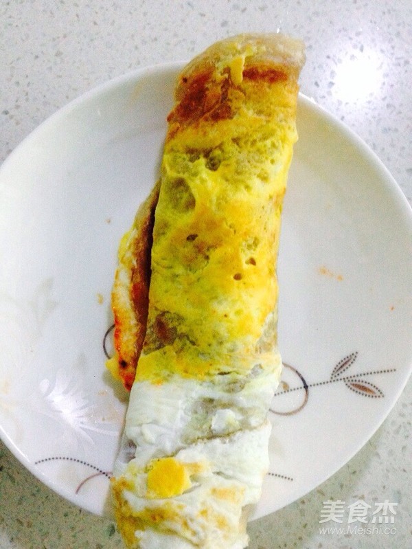 麻辣鸡蛋手抓饼
