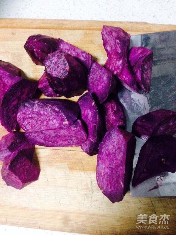 芒果紫薯糯米丸子