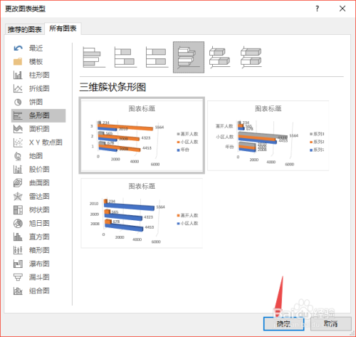 excel2019如何更改图表类型