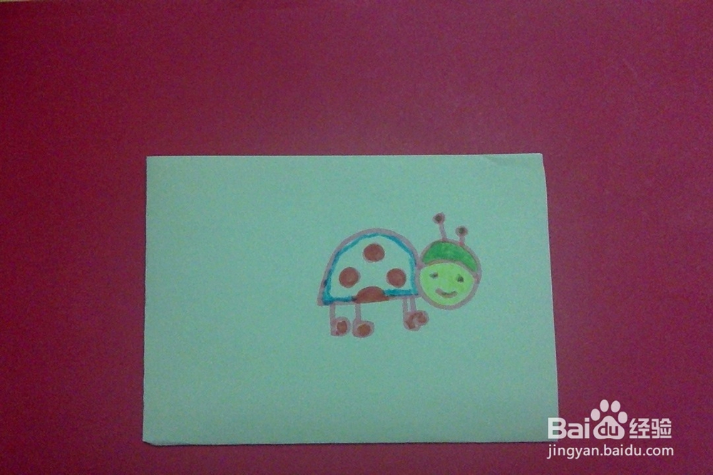 <b>创意儿童画卡通小瓢虫的画法亲子互动学画瓢虫儿</b>