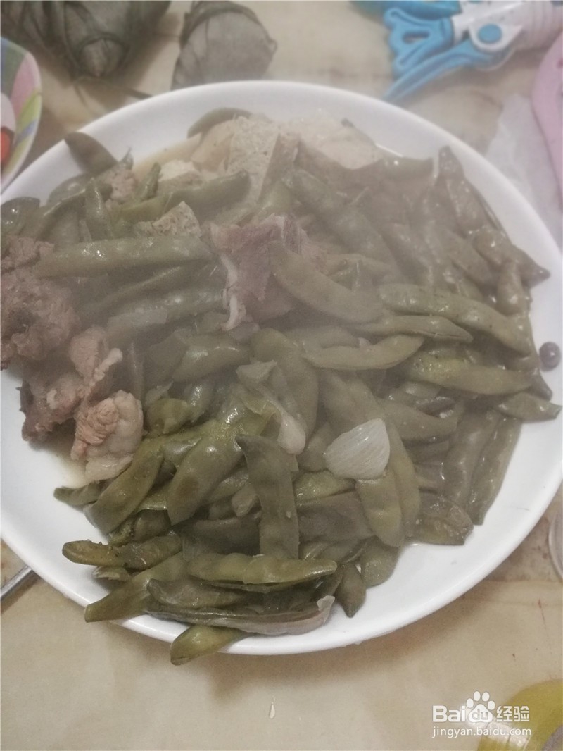 大骨头冻豆腐炖豆角