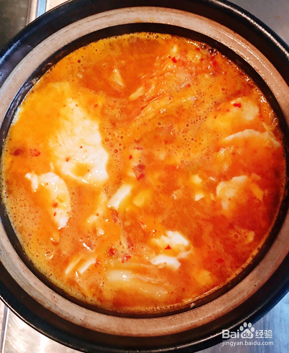 一个人做韩式辣豆腐汤