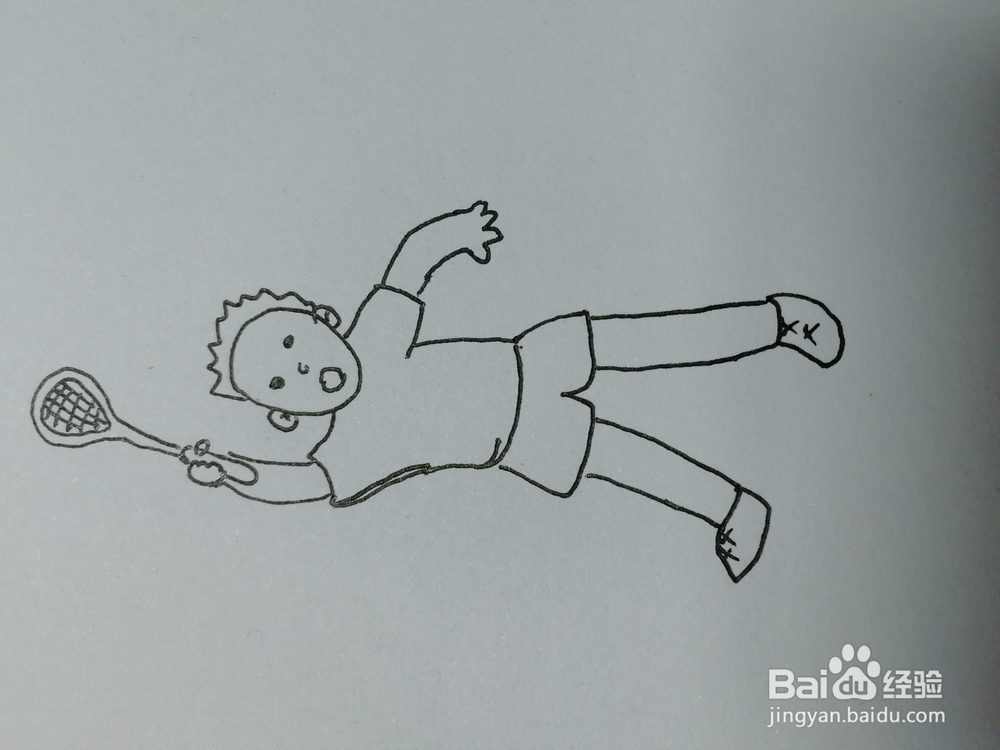 <b>如何画一个打羽毛球的小男孩</b>