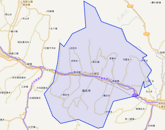 青海省 海东地区 乐都县有多少个镇