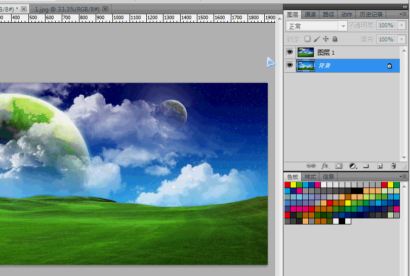 使用Photoshop 合并图层的方法