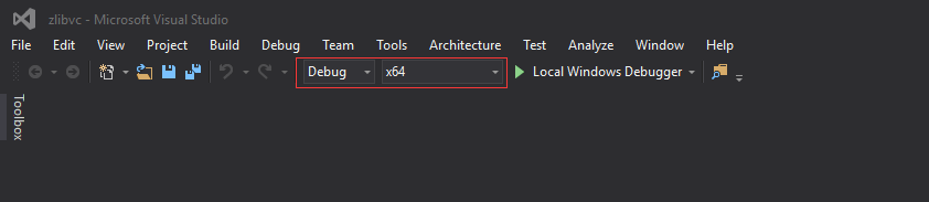 Windows 10下Visual Studio 2015 C++ zlib编译