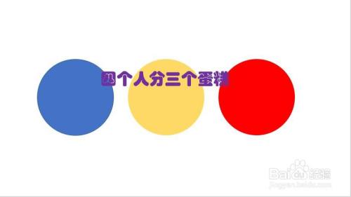 三个蛋糕平均分给四个人应该怎么分