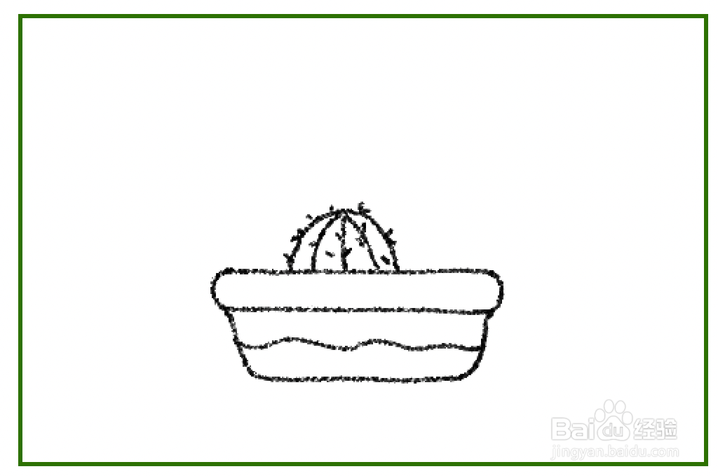 仙人掌怎么简笔画