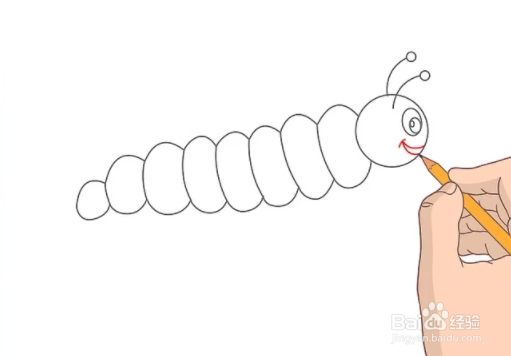 如何画毛毛虫
