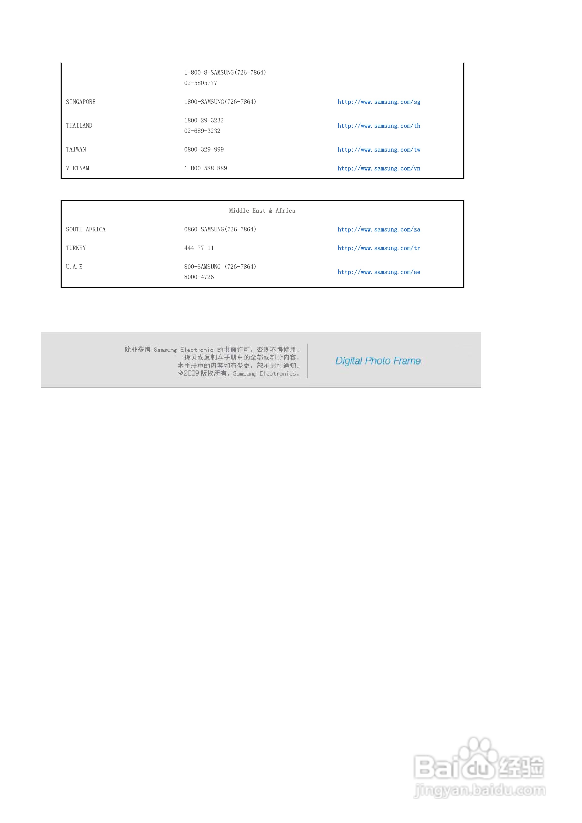 三星SPF-85M数码相框使用说明书:[4]