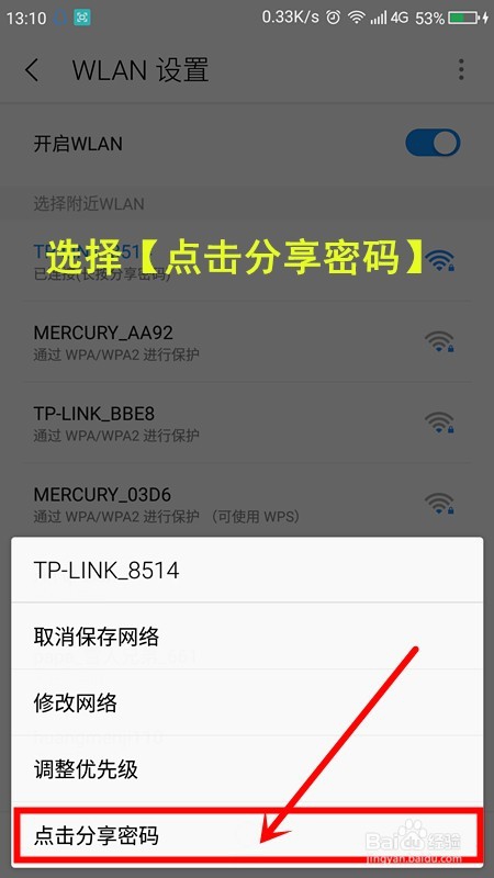怎样查看手机已连接的wifi密码