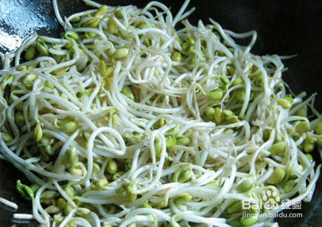 肉丝炒豆芽的做法