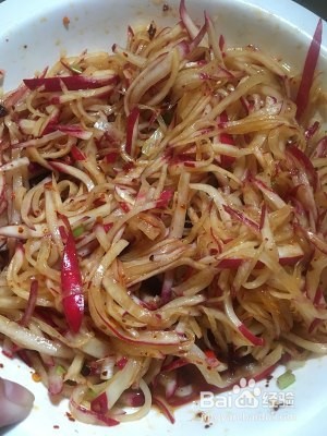 健康养生佳品超级脆的凉拌萝卜丝