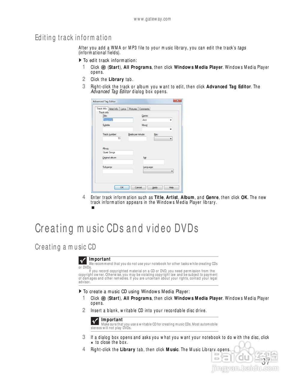 捷威Gateway UC78笔记本电脑使用说明书:[5]