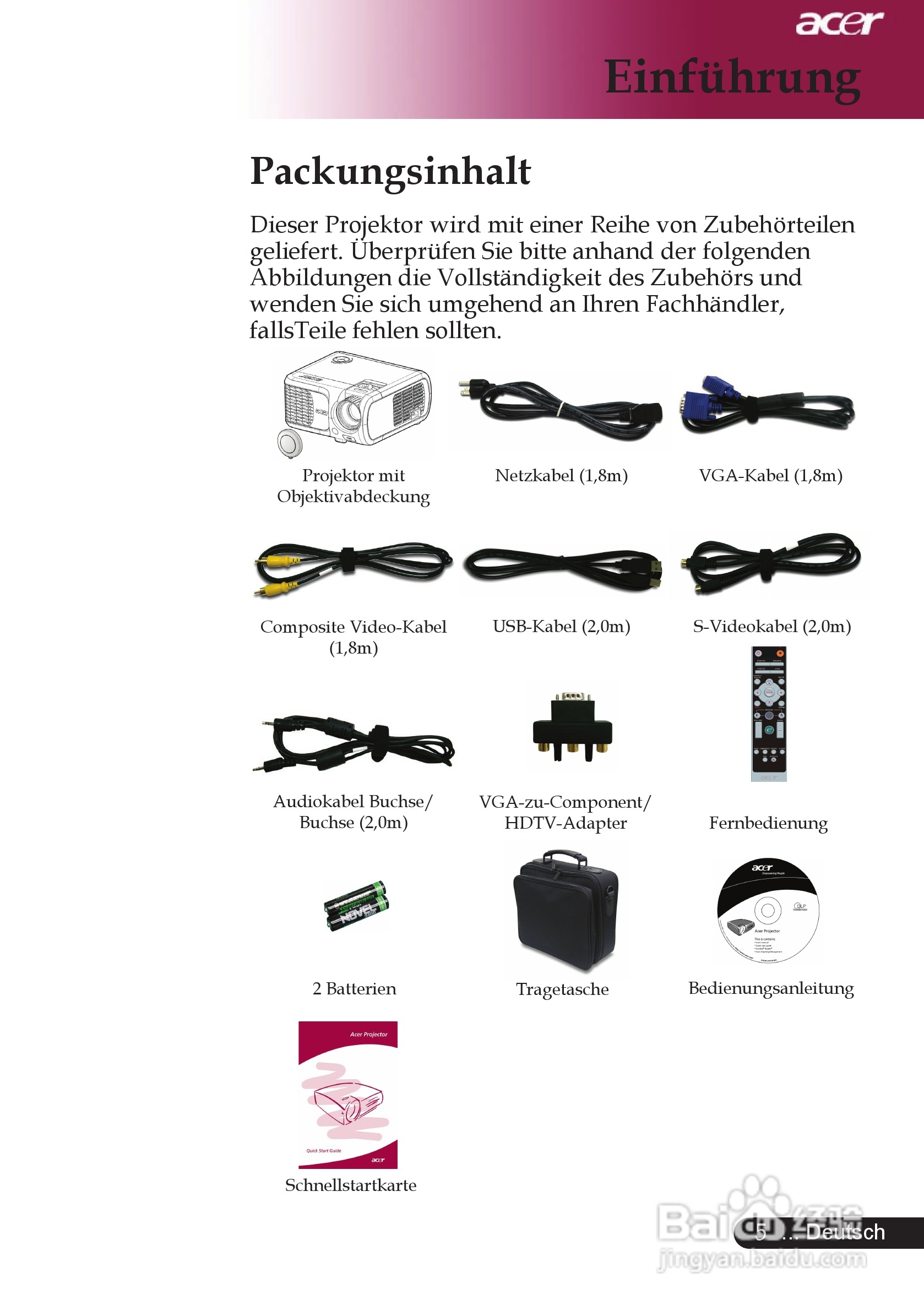 宏基XD1280投影机使用说明书:[1]