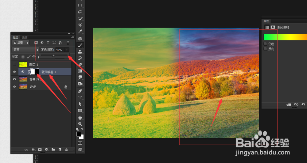 ps怎么用渐变映射？