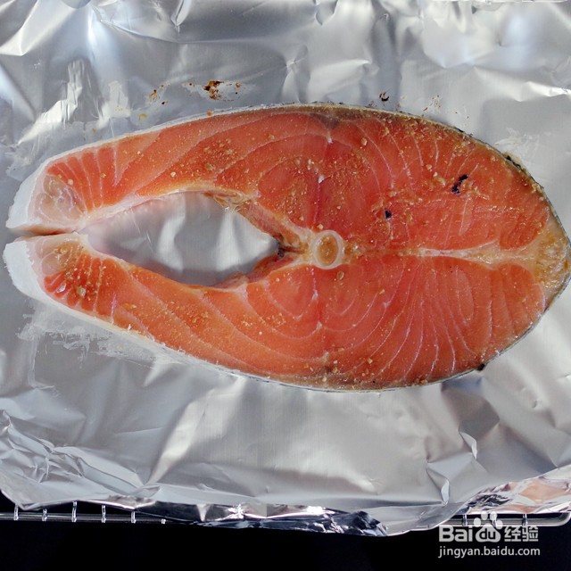 减脂餐之味噌烤三文鱼